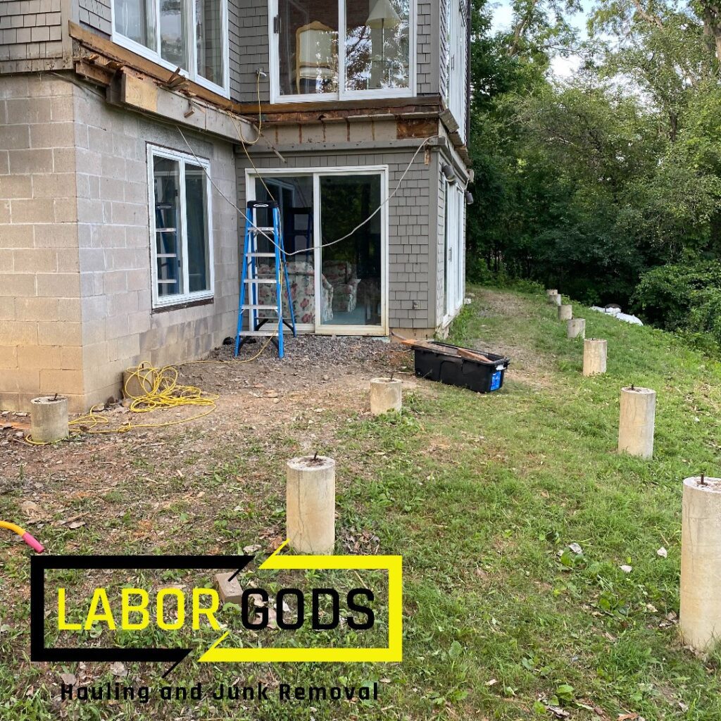 Laborgods_Deck_3 Second-story wraparound porch demolition in Rochester, NY
